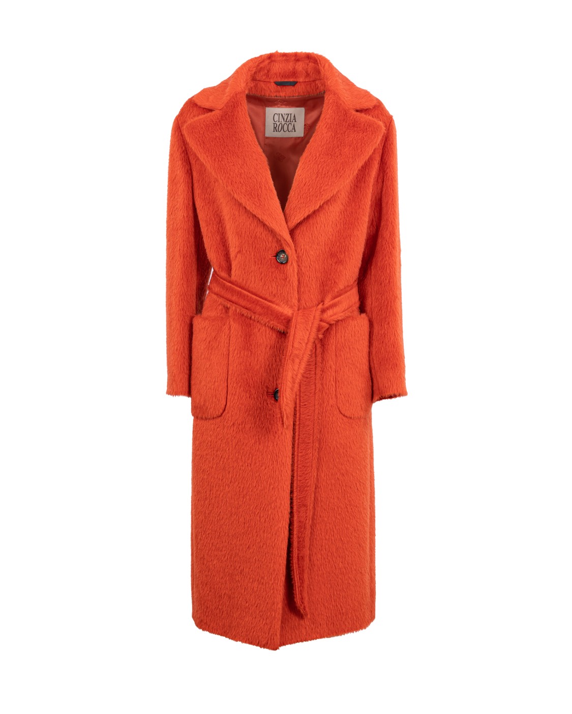 shop CINZIA ROCCA Saldi Cappotto: Cinzia Rocca Luxury cappotto mono petto con cintura.
Allacciatura con 3 bottoni.
Cintura in lana tono su tono.
Spacchi centrale.
Interamente foderato  con logo Cinzia Rocca.
Vestibilità regolare, morbida.
Collo a revers.
Spalle scese.
Tasche applicate.
Lunghezza: 115 cm nella taglia 42.
Composizione tessuto: 65% Alpaca 35% Lana vergine.
Composizione fodera: 100% Viscosa.
Made in Italy.. V108 005 62H6-9 number 5017812